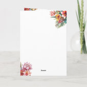 Tropische Strand Bestemming Huwelijkspaspoort QR k (Achterkant)