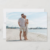 Tropische strand bestemmingshuwelijk foto  save the date (Achterkant)