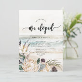 Tropische strand bloemenprotea we geëvolueerd kaart (Staand voorkant)