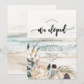 Tropische strand bloemenprotea we geëvolueerd kaart (Voorkant / Achterkant)