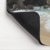 Tropische strand bogen elegante moderne Sjabloon Muismat (Hoek)