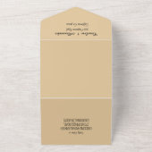 Tropische strand Destination Elegant RSVP QR Code  All In One Uitnodiging (Buitenkant)