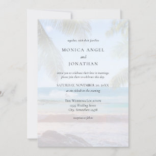Tropische strand Destination Wedding V2 Kaart