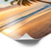 Tropische strand foto afdruk (Hoek)