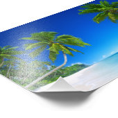 Tropische strand foto afdruk (Hoek)
