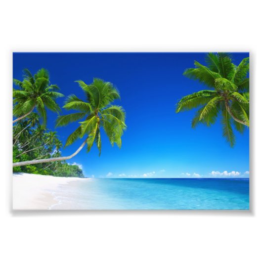 Tropische strand foto afdruk (Voorkant)