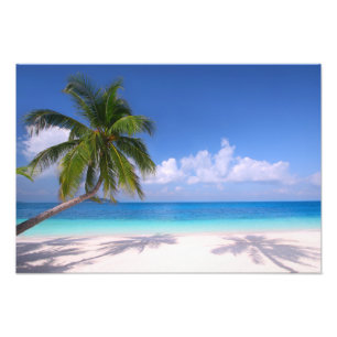 Tropische strand foto afdruk