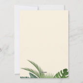 Tropische strand kerstkaart  (Achterkant)