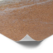 Tropische strand Ocean Waves Summer Sand Vacking Poster (Hoek)