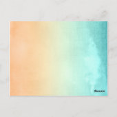 Tropische Strand Palm Tree Trouwtafel Nummer Briefkaart (Achterkant)