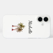 Tropische Strand Palmbomen Eenvoudig Elegant Case-Mate iPhone Case (Achterkant (horizontaal))
