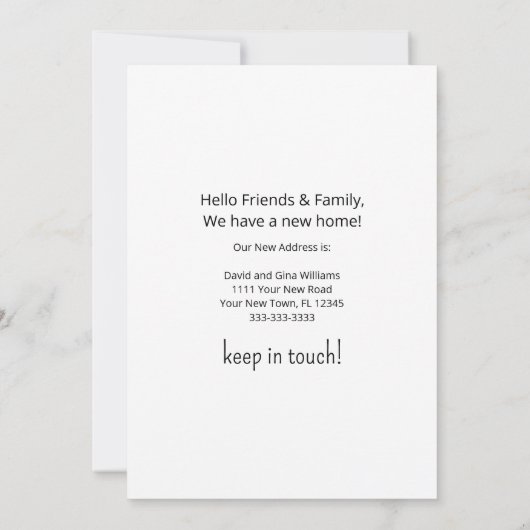 Tropische Strand Palmbomen Geel Bewegend Aankondiging (Achterkant)