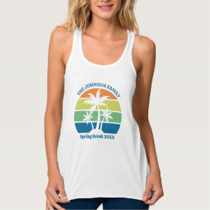  Tropische Strand Palmbomen Vrouwen Tanktop