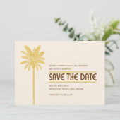 Tropische strand save the date-kaarten date (Staand voorkant)