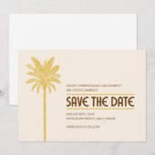 Tropische strand save the date-kaarten date (Voorkant / Achterkant)