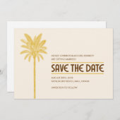 Tropische strand save the date-kaarten save the date (Voorkant / Achterkant)