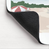 Tropische strand scene opnieuw instellen muismat (Hoek)