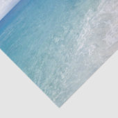 Tropische strand scènepalmen ontkoppelen tissuepapier (Detail)