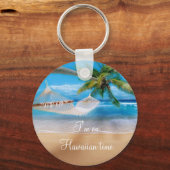 Tropische strand Sleutelhanger (Voorkant)