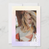 Tropische strand surfplank palmboom Sweet 16 Kaart (Achterkant)