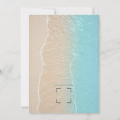 Tropische strand uitnodiging (Achterkant)