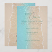 Tropische strand uitnodiging (Voorkant / Achterkant)