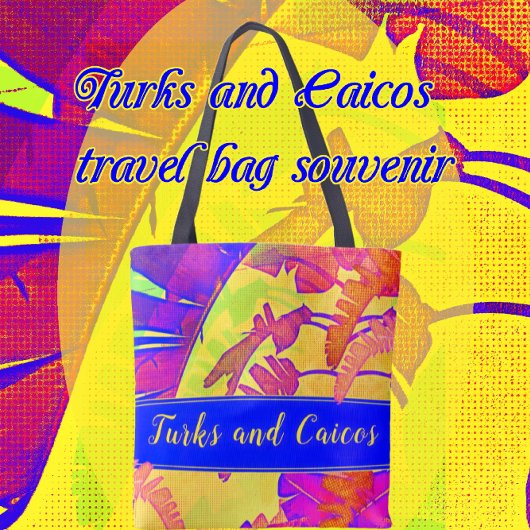 Tropische strand Vacking van de Turks- en Caicosei Tote Bag