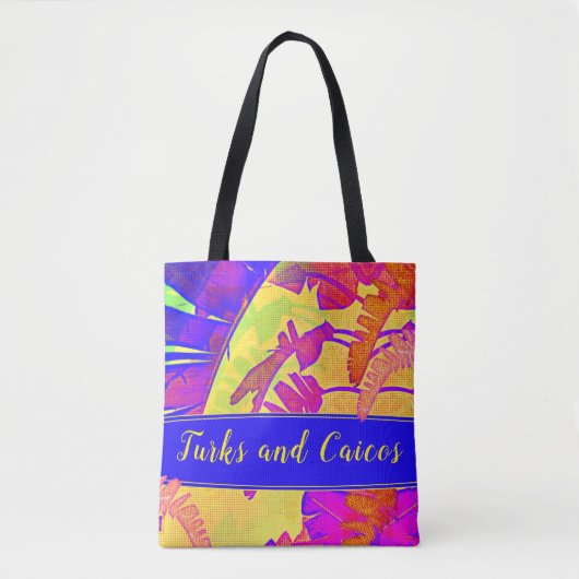 Tropische strand Vacking van de Turks- en Caicosei Tote Bag (Voorkant)