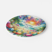 Tropische strand vibe Kerstmis in juli Papieren Bordje (Gekanteld)