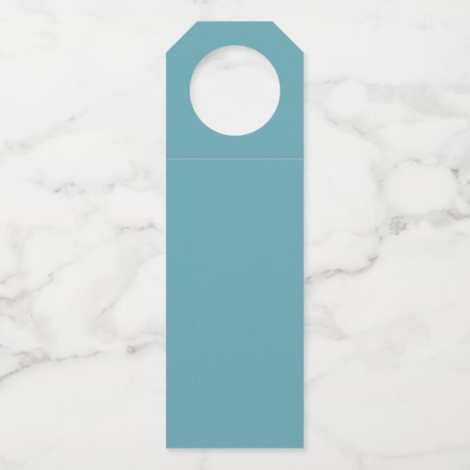 Tropische Strand Zand Hart Wedding Favoriet Flessenhanger (Achterkant)