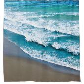 Tropische strand Zee Waves Douchegordijn (Voorkant)