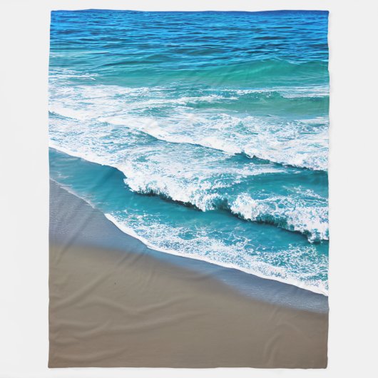 Tropische strand Zee Waves Fleece Deken (Voorkant)