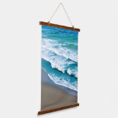 Tropische strand Zee Waves Hangend Wandkleed (Gebogen)