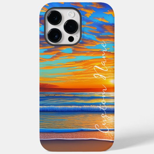 Tropische strand zon boven de heldere oceaan Case-Mate iPhone case (Achterkant)