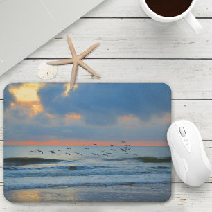 Tropische strand zonsondergang schilderachtige luc muismat