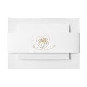 Tropische strandbestemming bruiloft Palm Tree Hear Uitnodigingen Wikkel (Voorkant Voorbeeld)