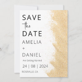 Tropische strandbestemming Bruiloft Save the Date Kaart