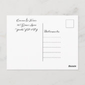 Tropische strandbestemming De datum opslaan Briefkaart (Achterkant)