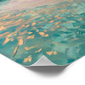 Tropische strandbestemming in het Poster van de Ma (Hoek)