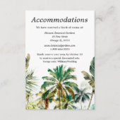 Tropische strandbestemming Trouwaccommodaties Informatiekaartje (Voorkant)