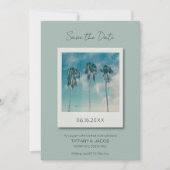 Tropische strandbestemming trouwdag Save the Date (Voorkant)