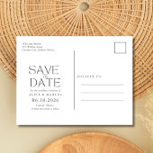 Tropische strandbestemming Weddenschap Opslaan dat Aankondigingskaart