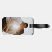 Tropische strandbestemming Weddenschap Opslaan dat Bagagelabel (Achterkant horizontaal)