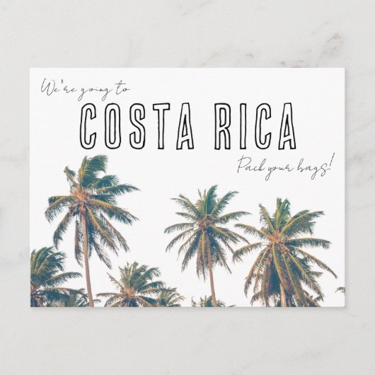 Tropische strandbestemming Weddenschap Opslaan dat Briefkaart (Voorkant)