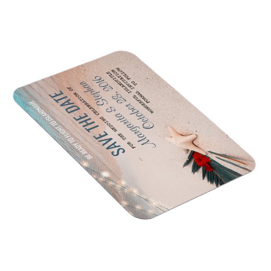 Tropische strandbestemming Weddenschap Opslaan dat Magneet (Rechterzijde)