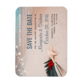 Tropische strandbestemming Weddenschap Opslaan dat Magneet (Verticaal)