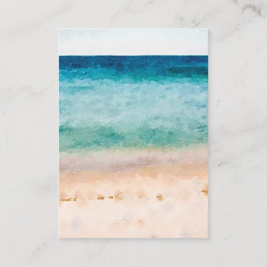 tropische strandboeken voor het aanvragen van een  informatiekaartje (Achterkant)