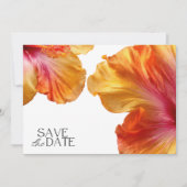 Tropische strandbruiloft foto save the date (Voorkant)