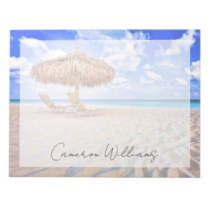 Tropische stranden Aruba Sandy Beach Notitieblok