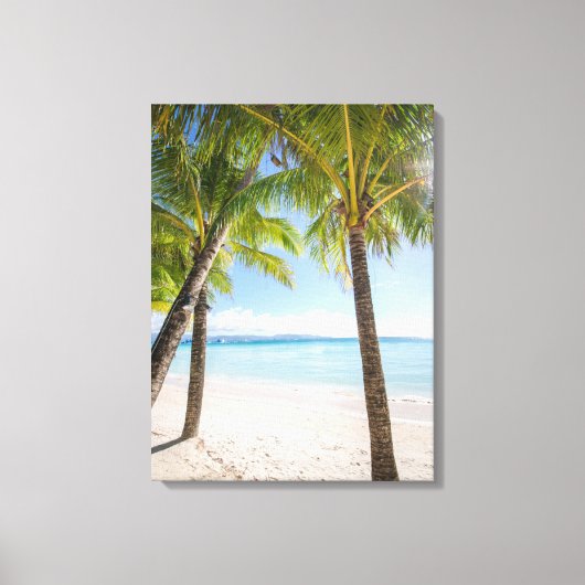 Tropische stranden | Boracay Filipijnen Canvas Afdruk (Voorkant)